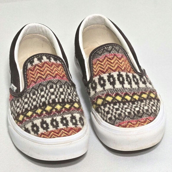 Vans Other - Vans Slip-On Patterned Canvas Shoes - Multicolor